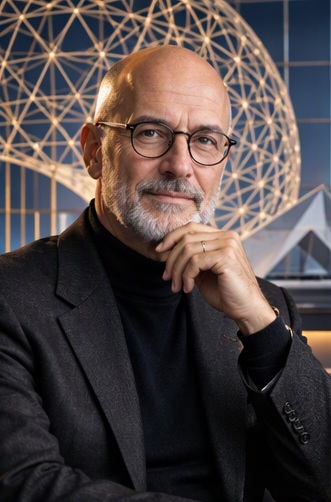 Buckminster Fuller portrait